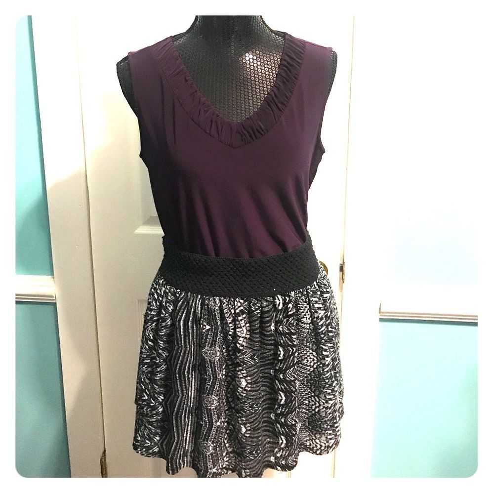 Animal Print Mini Skirt